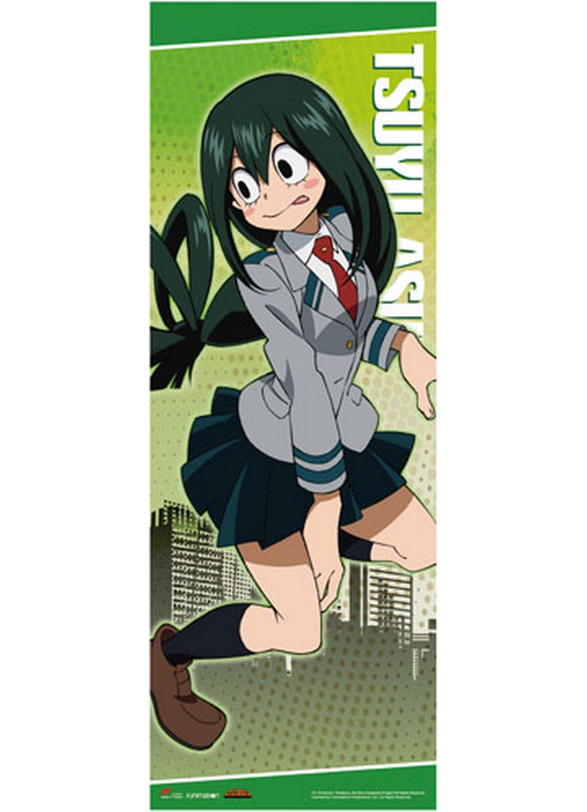 My Hero Academia - Tsuyu Asui "Froppy" Uniform Human Size Se Wall Scroll - Great Eastern Entertainment