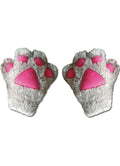 Gray Paw Plush Glove