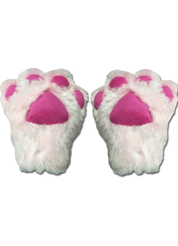 Pink Paw Plush Glove