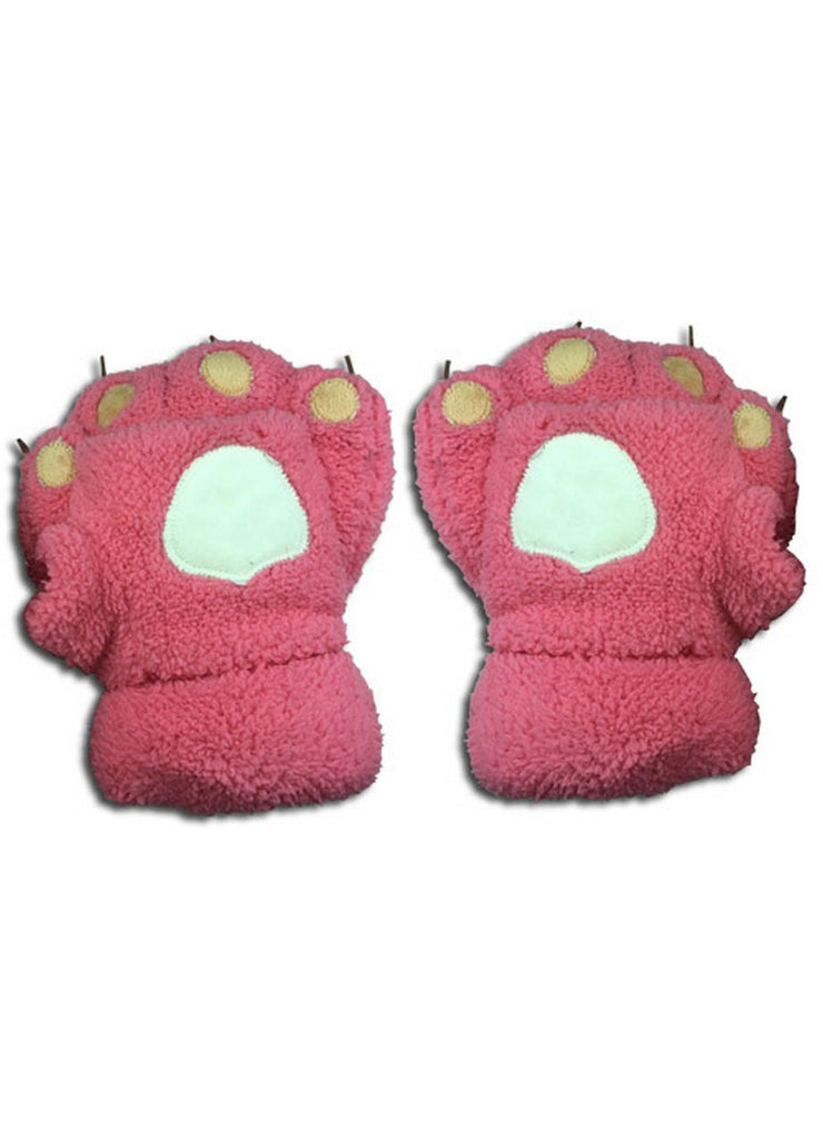 Pink Paw Plush Glove