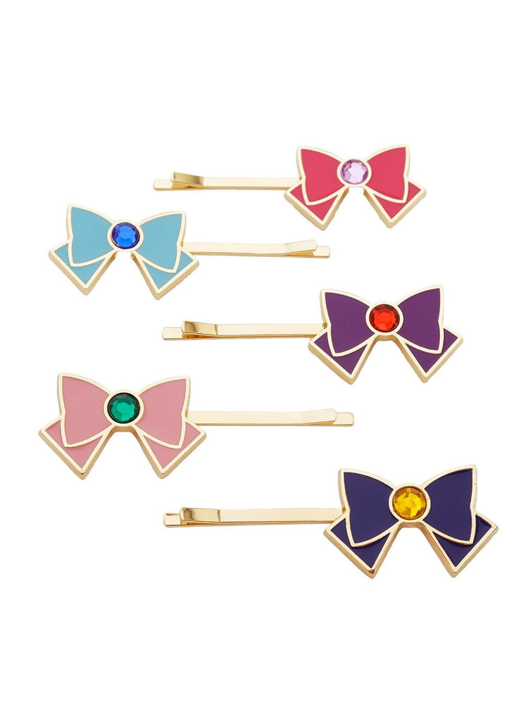 Sailor Moon R - Sailor Ribbon Style Metal Hair Clip Set