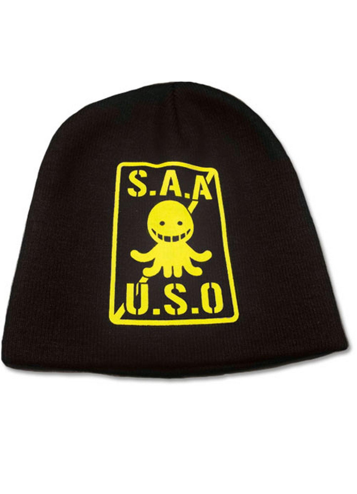 Assassination Classroom - Yellow S.A.A.U.S.O. Logo Beanie - Great Eastern Entertainment