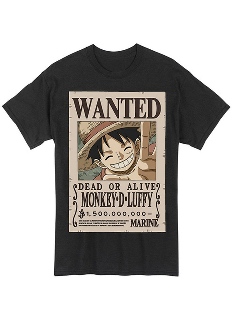 One Piece - Monkey D. Luffy Wanted Poster T-Shirt