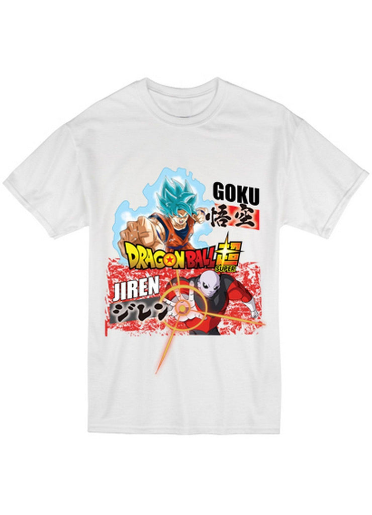 Dragon Ball Super - Son Goku & Jiren White Men's T-Shirt