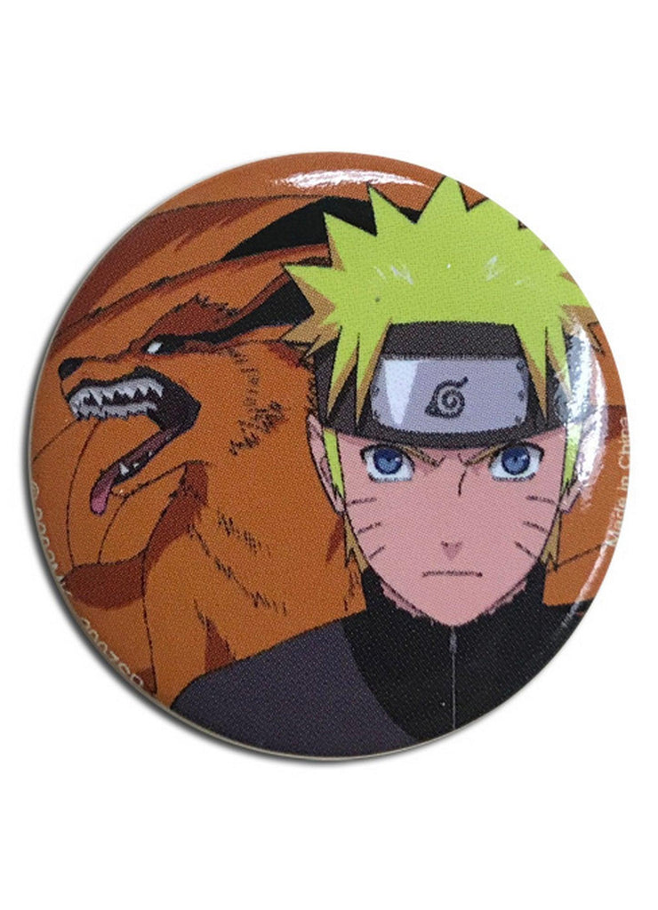 Naruto Shippuden- Naruto & Nine Tail Fox Button 1.25"