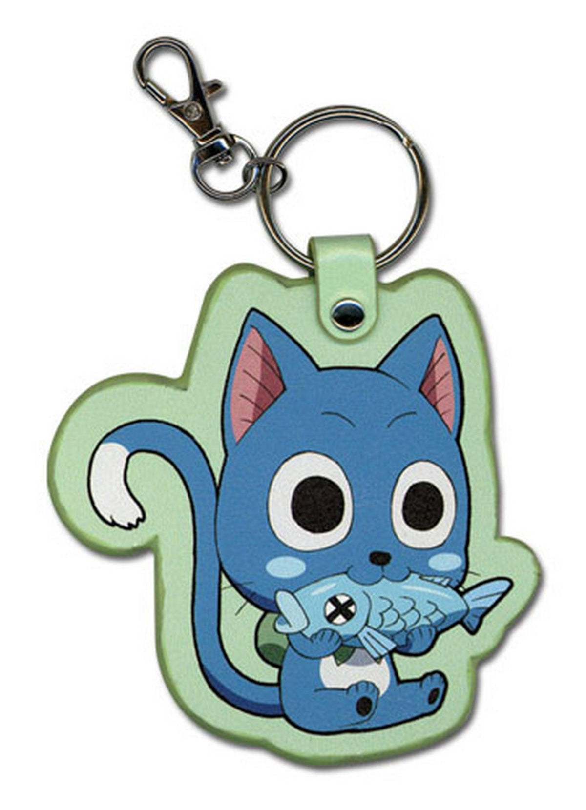 Fairy Tail - Happy Eating Fish PU Keychain