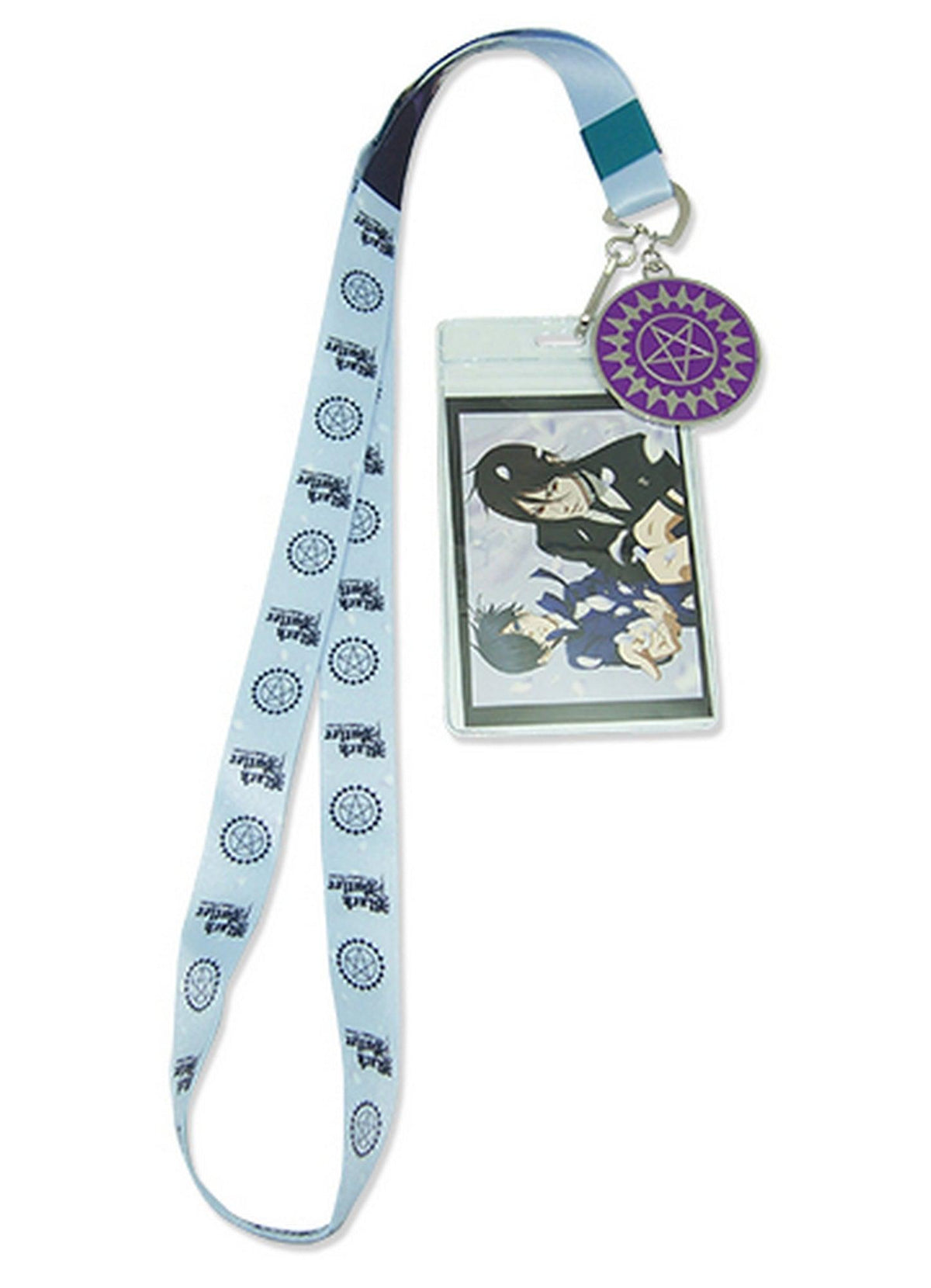 Black Butler Book Of Circus - Sebastian Michaelis And Ciel Phantomhive Petals Lanyard - Great Eastern Entertainment