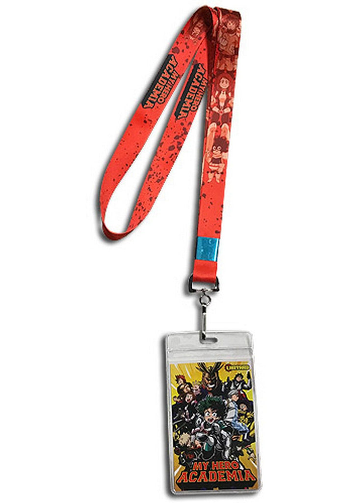 My Hero Academia - Red Monochrome Group Lanyard - Great Eastern Entertainment