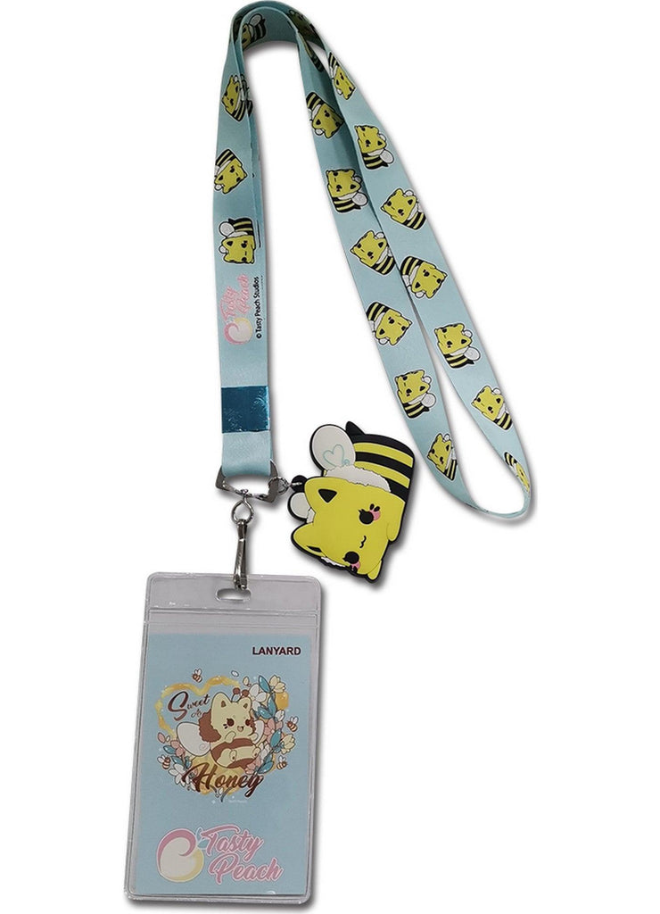 Tasty Peach - Giant Queen Bee Meowchi Lanyard