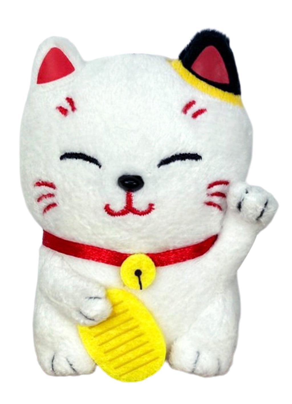 Lucky Cat Plush Keychain 3'H
