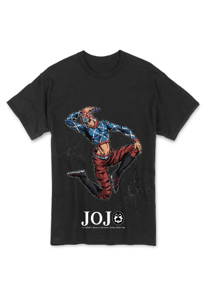 Jojo's S4 - Guido Mista Men's Black T-Shirt - Great Eastern Entertainment