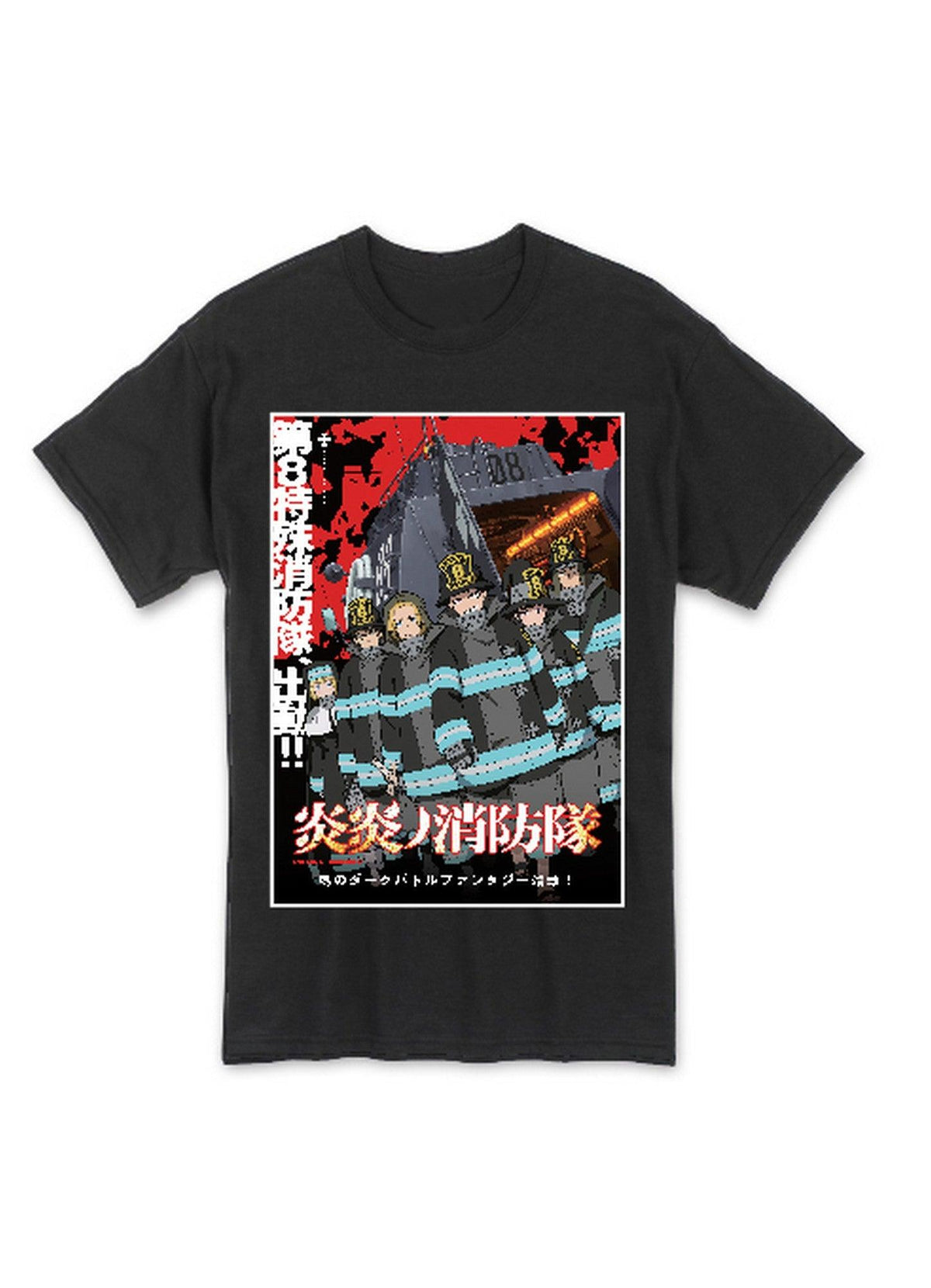 Fire Force - Group Main Visual Men's Black T-Shirt - Great Eastern Entertainment