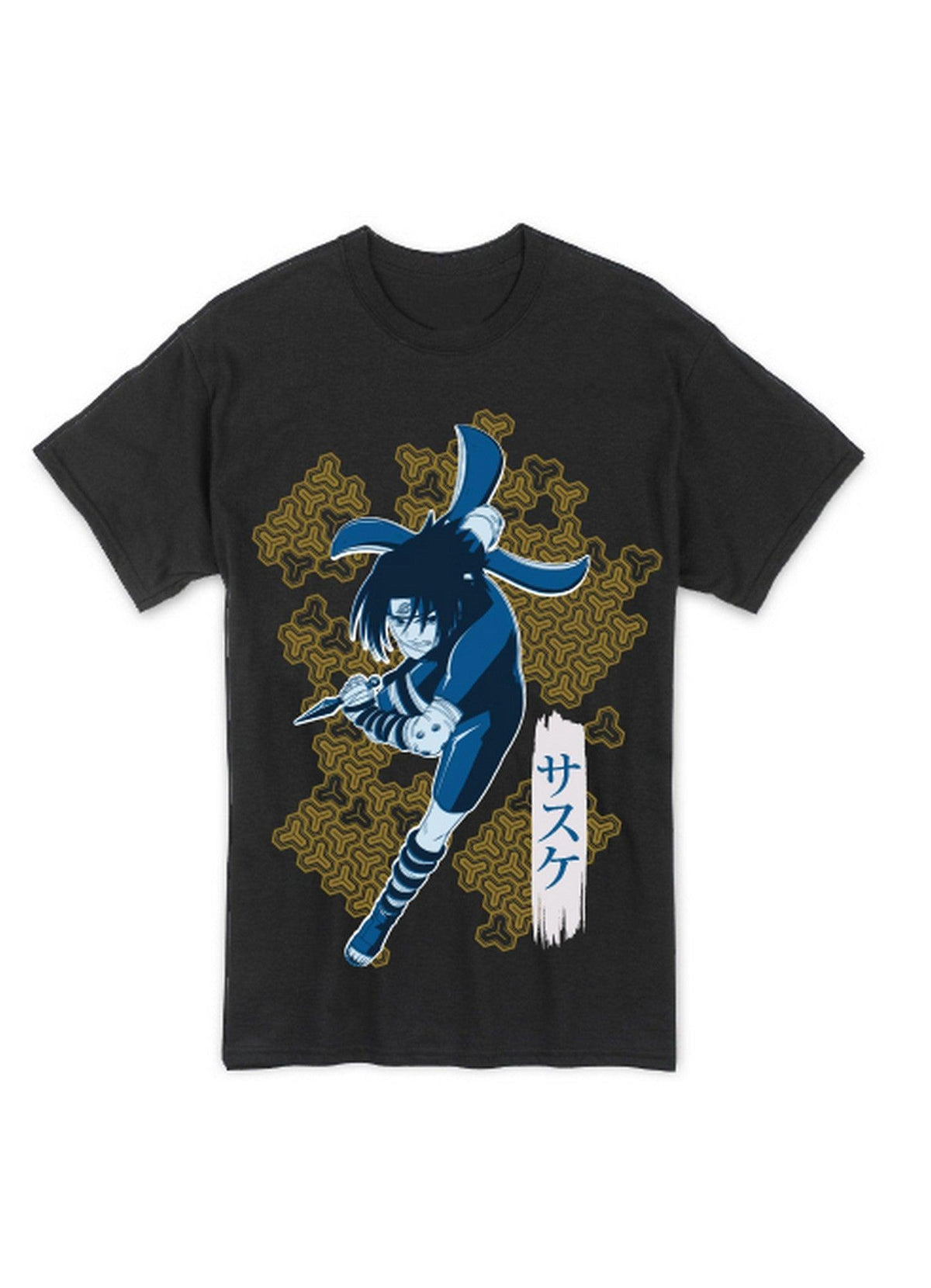 Naruto - Sasuke Uchiha Men's Black T-Shirt