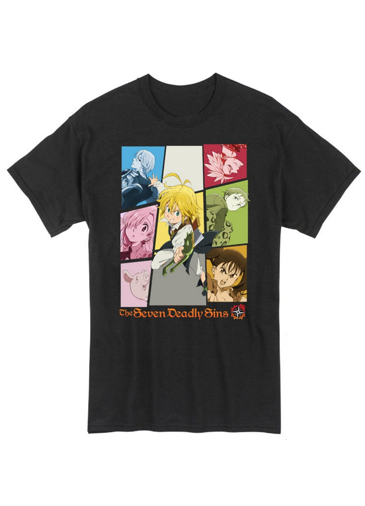 The Seven Deadly Sins - Group Panels T-Shirt