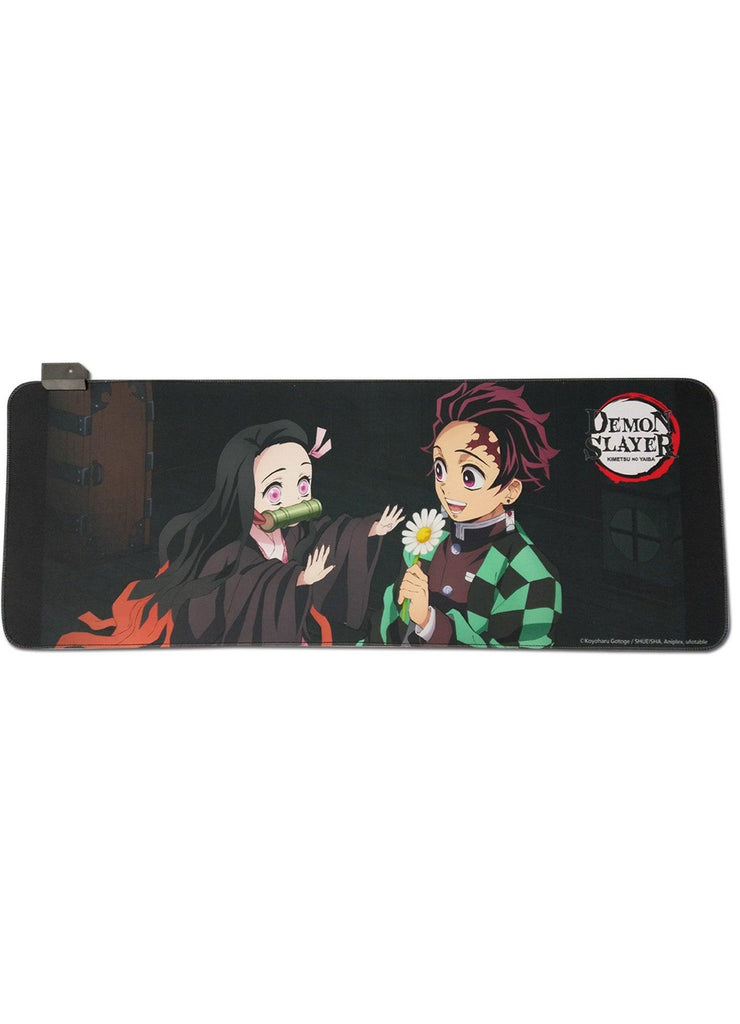 Demon Slayer - Tanjiro Kamado And Nezuko Kamado RGB Mouse Pad