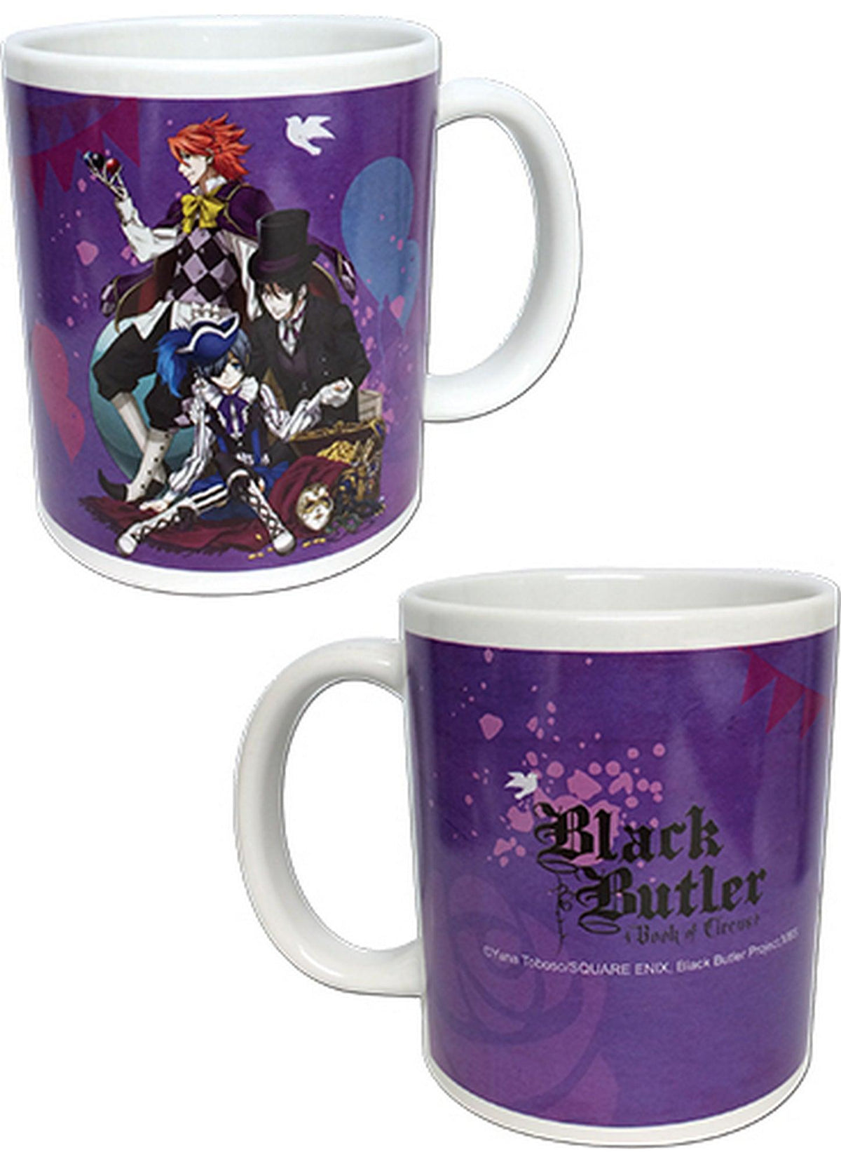 Black Butler Book Of Circus - Ciel Phantomhive, Sebastian Michaelis & Joker Mug - Great Eastern Entertainment