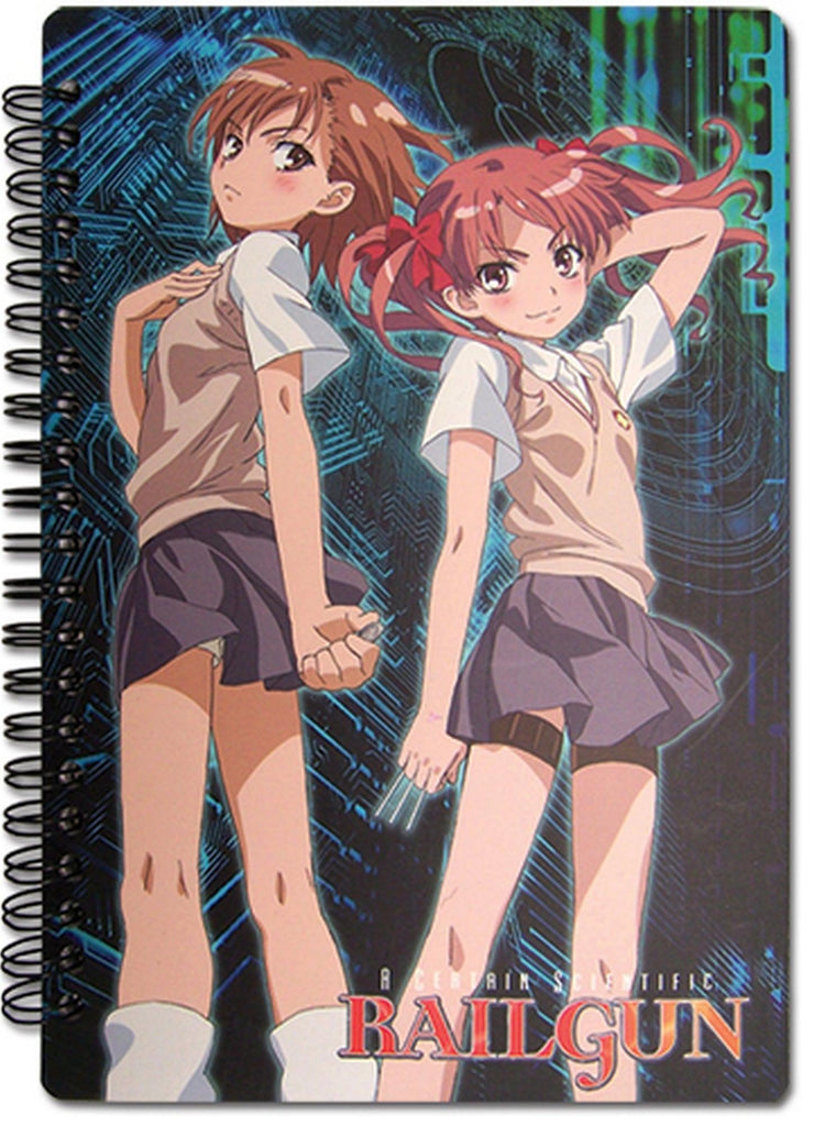 A Certain Scientific Railgun - Mikoto Misaka & Kuroko Shirai Spiral Notebook - Great Eastern Entertainment