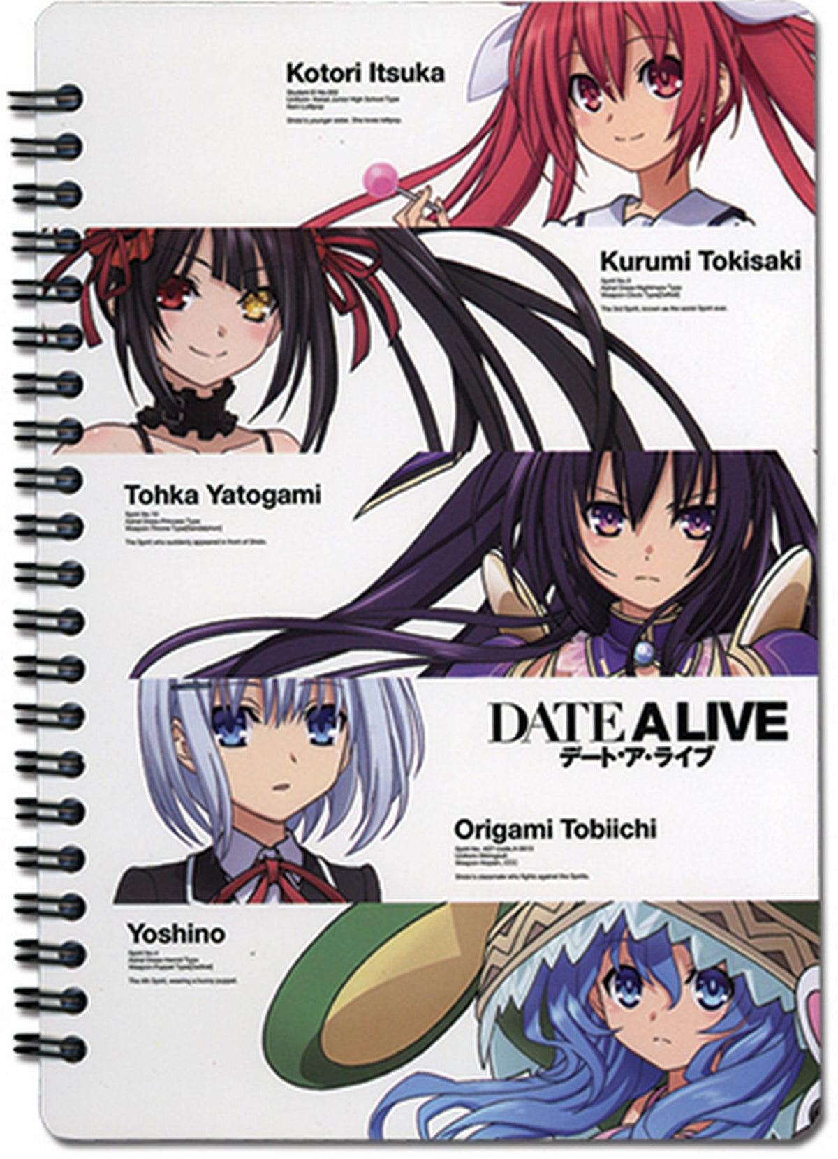 Date A Live - Main 4 Kurumi Tokisaki Spiral Notebook - Great Eastern Entertainment