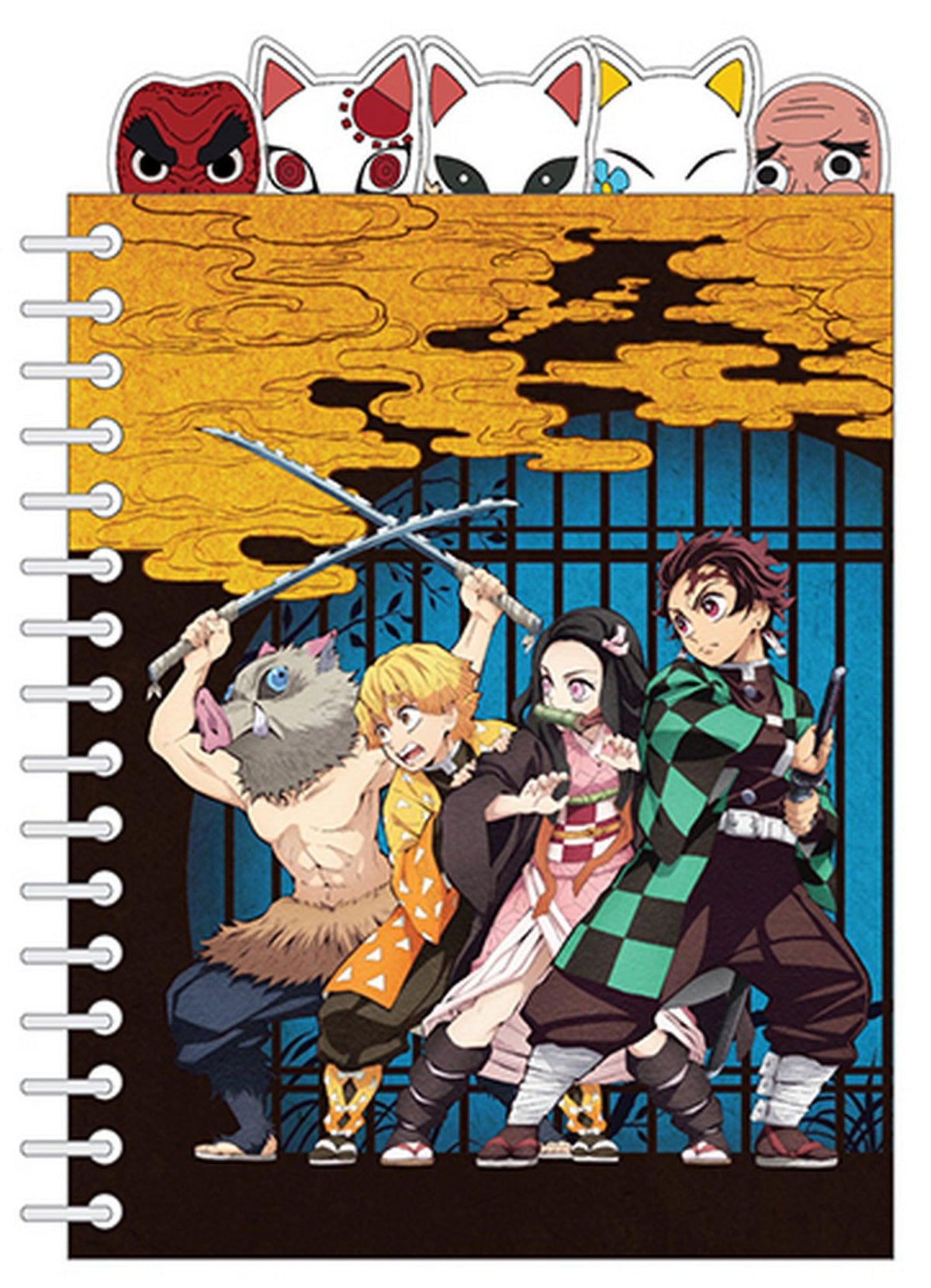 Demon Slayer - Key Art Tabbed Notebook - Great Eastern Entertainment