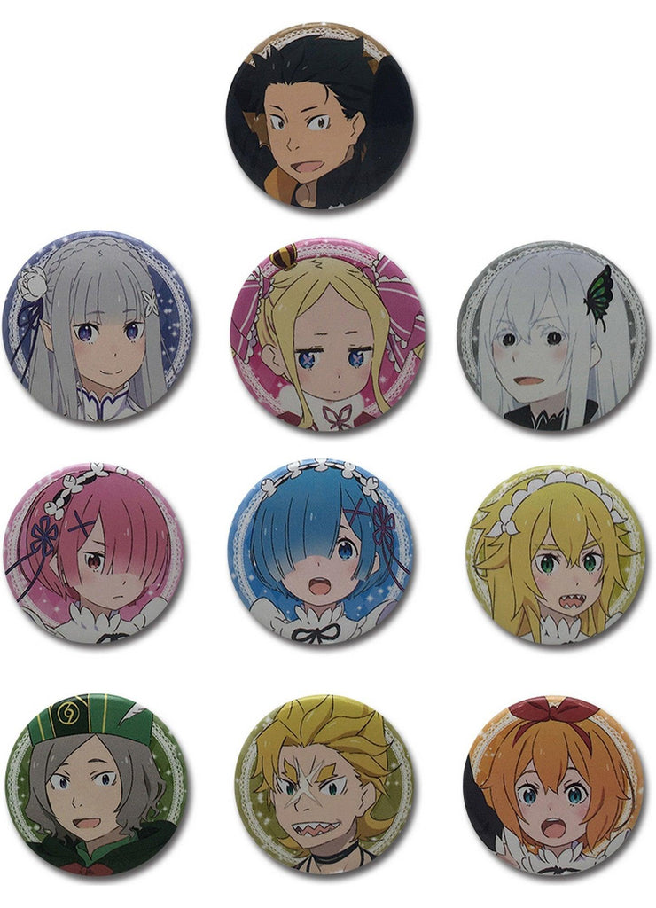 Re:Zero S2 - Character Buttons - Great Eastern Entertainment