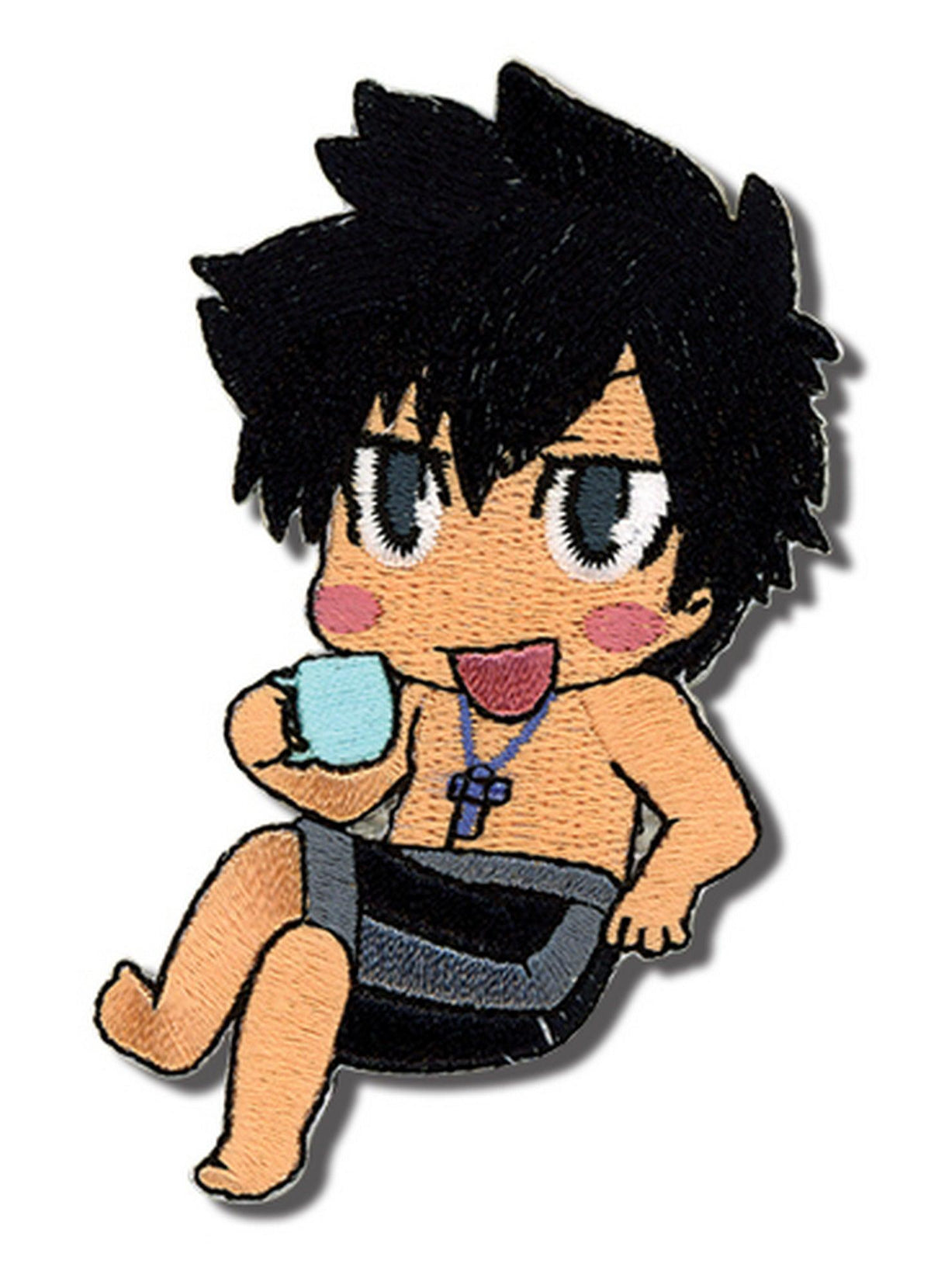 Fairy Tail - Gray Fullbuster Eating Embroidered Patch - Great Eastern Entertainment