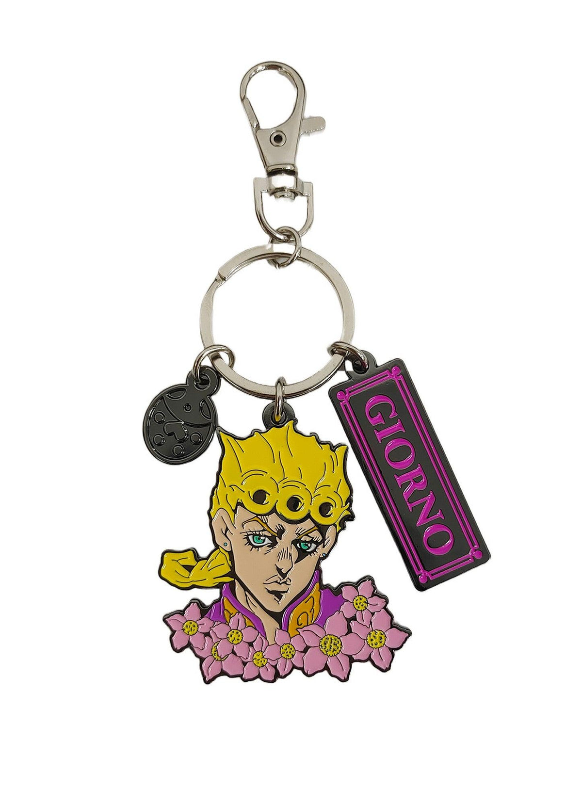 Jojo's Bizarre Adventure S4 - Giorno Giovanna Flower Three Charm Keychain