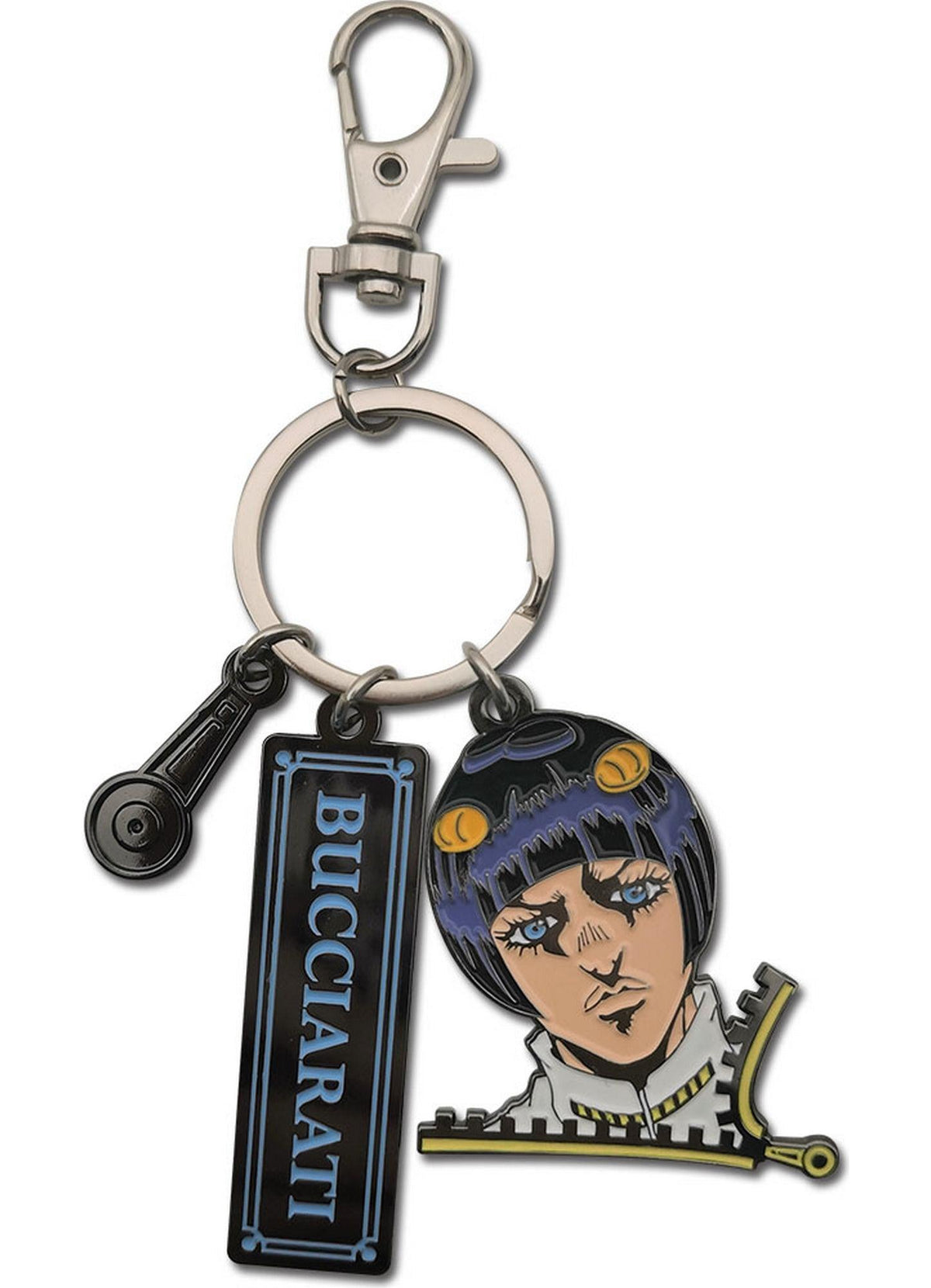 Jojo's Bizarre Adventure S4 - Bruno Bucciarati Zipper Three Charm Keychain