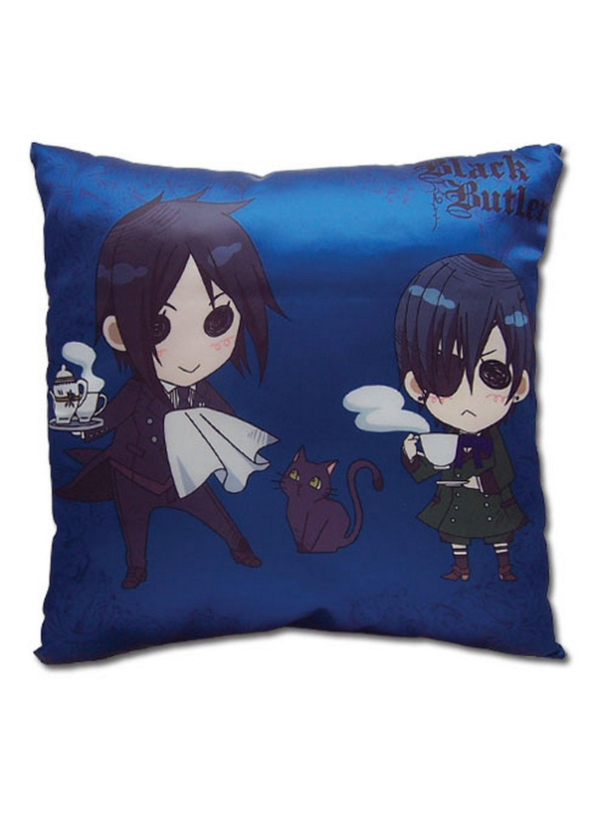 Black Butler - SD Sebastian Michaelis & Ciel Phantomhive Square Pillow - Great Eastern Entertainment