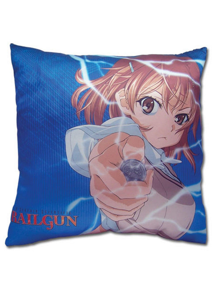 A Certain Scientific Railgun - Mikoto Misaka Square Pillow - Great Eastern Entertainment