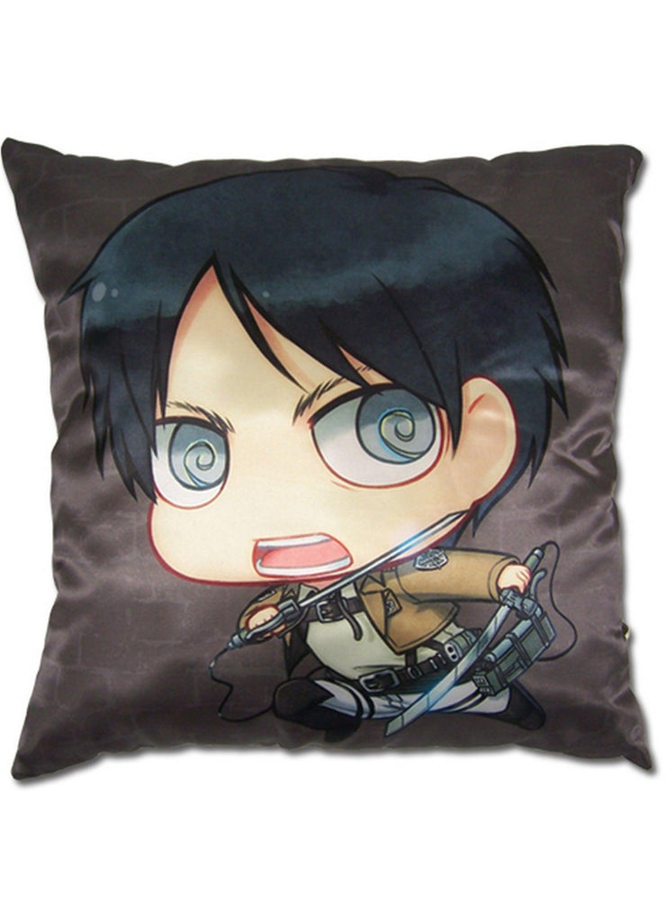 Attack on Titan - SD Eren Yeager Square Pillow - Great Eastern Entertainment
