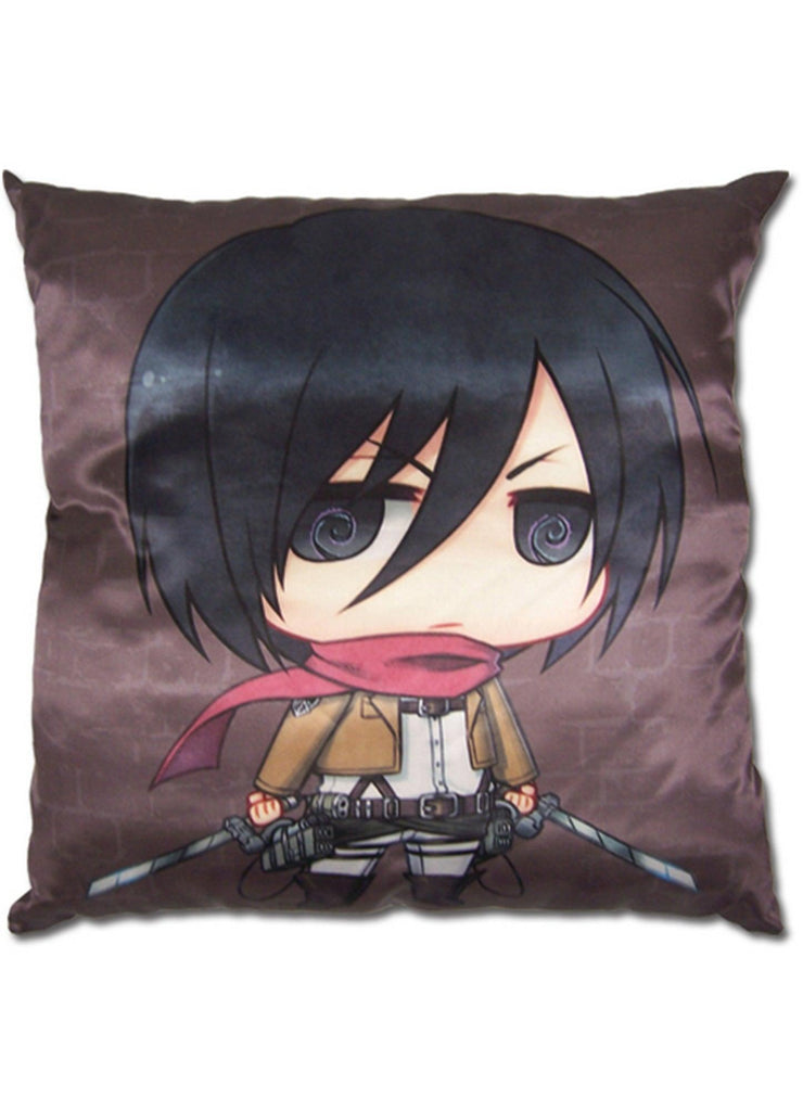Attack on Titan - SD Mikasa Ackerman Square Pillow - Great Eastern Entertainment