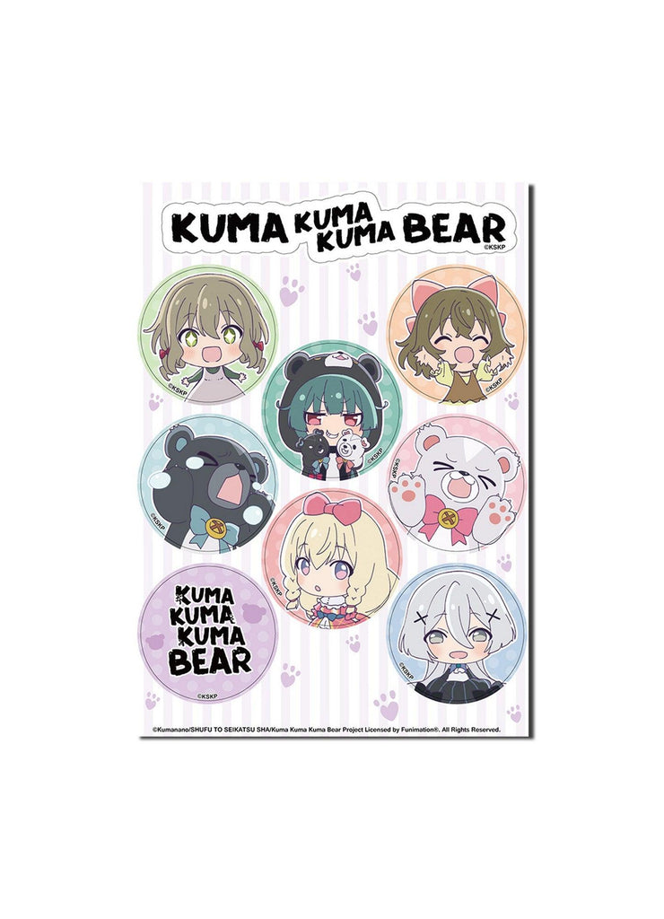 Kuma Kuma Kuma Bear - SD Character Circle Sticker Set 5"X7"