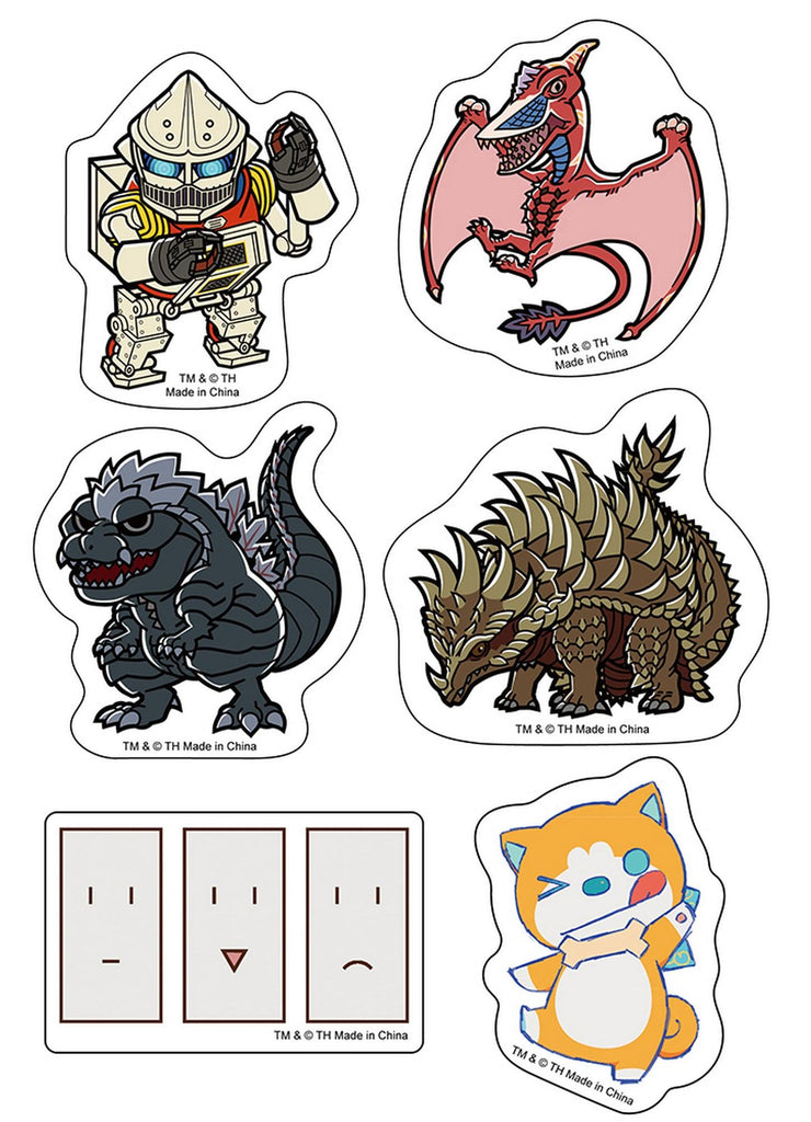 Godzilla Single Point - SD Character#2 Die-Cut Sticker Set