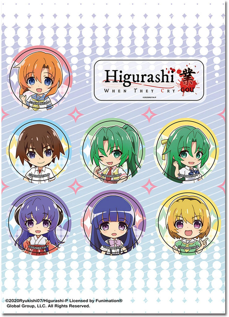 Higurashi When The Cry - SD Group Sticker Set