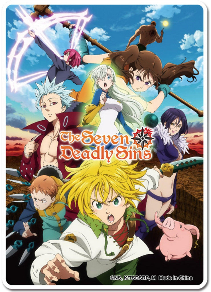 The Seven Deadly Sins S3 - Key Visual Die-Cut Sticker 5"X7"