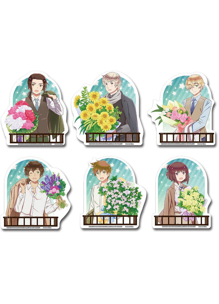 Hetalia Season 7 - Character Flower Sticker Set Die-Cut 2