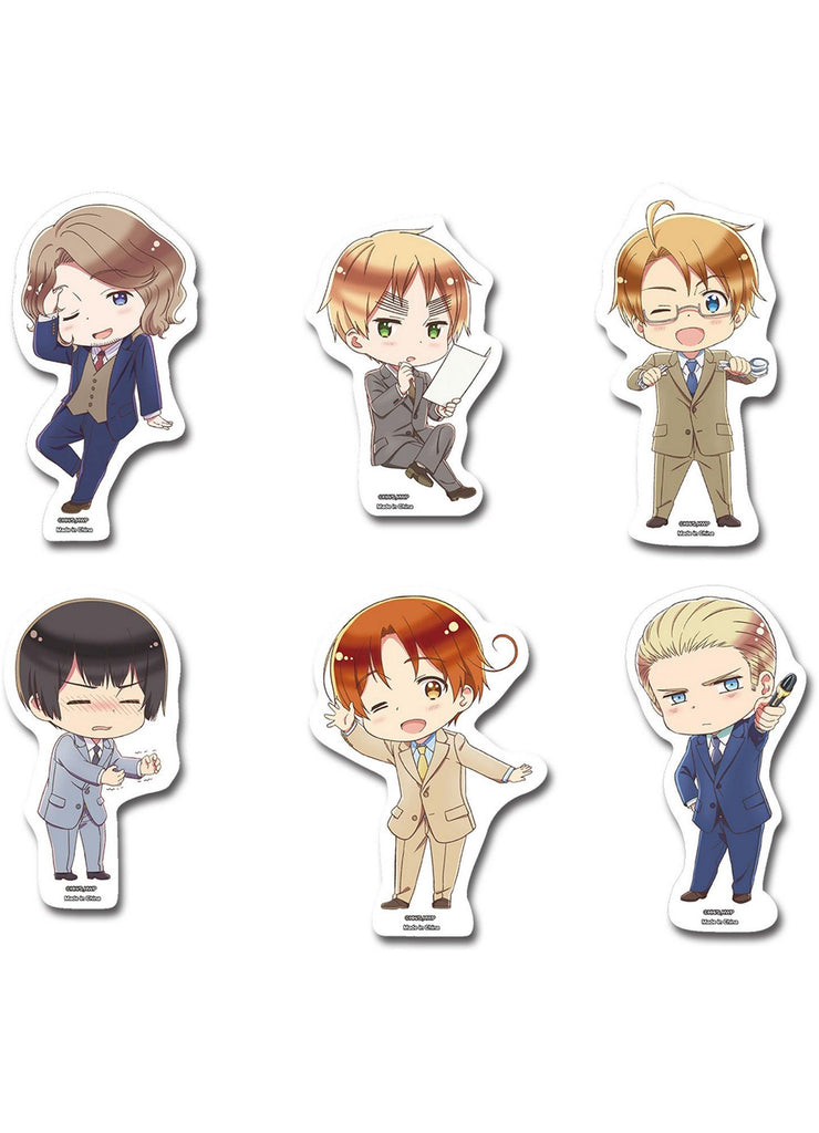 Hetalia Season 7 - Character Normal Sticker Set Die-Cut 1