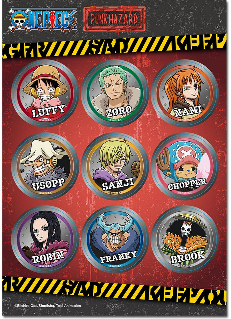 One Piece - Punk Hazard Group Sticker Set 5"X7"