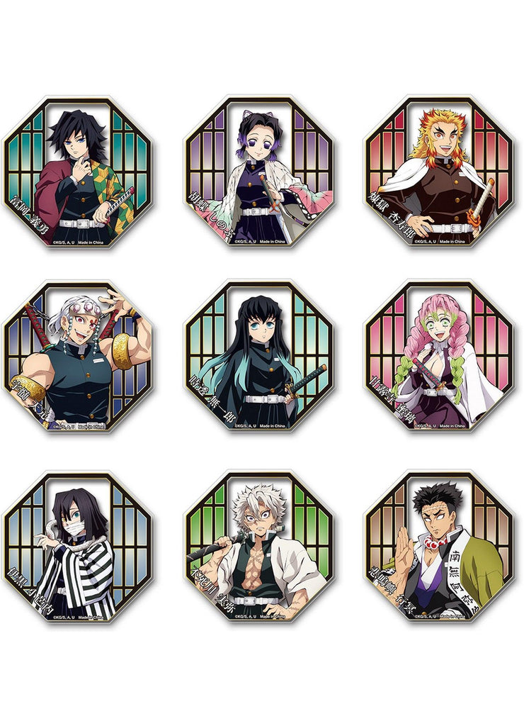 Demon Slayer TV2 - Hashira Transparent Die-Cut Sticker Set