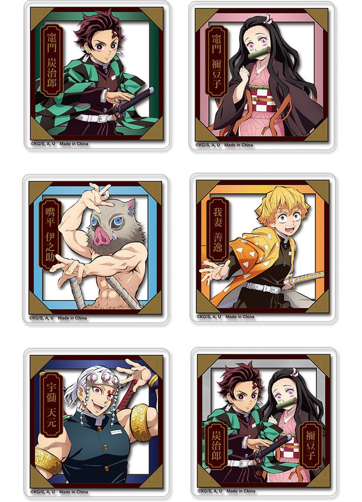 Demon Slayer Tv2 - Group Transparent Die-Cut Sticker Set