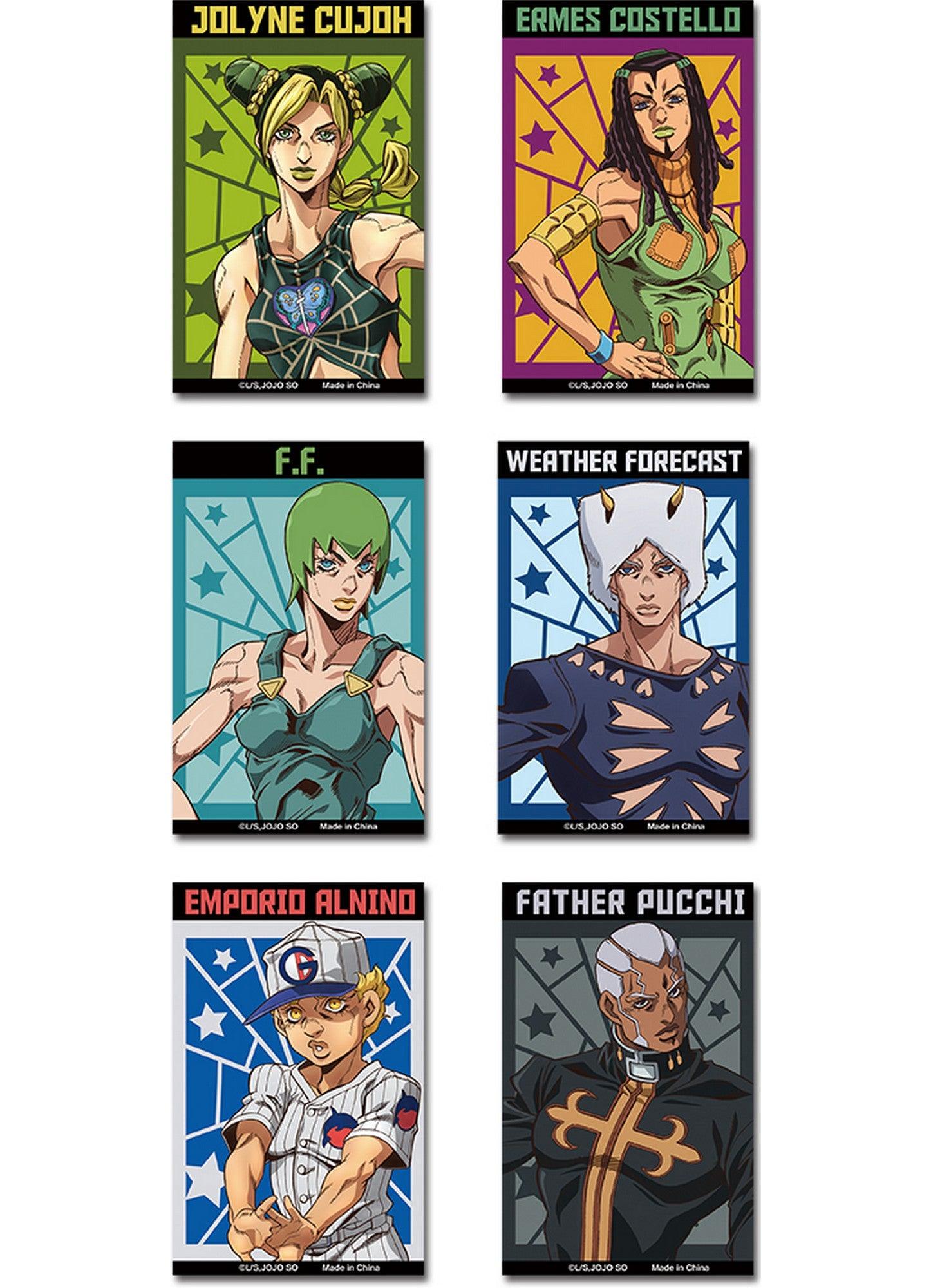 Jojo's S5 Stone Ocean - Characters Die-Cut Sticker
