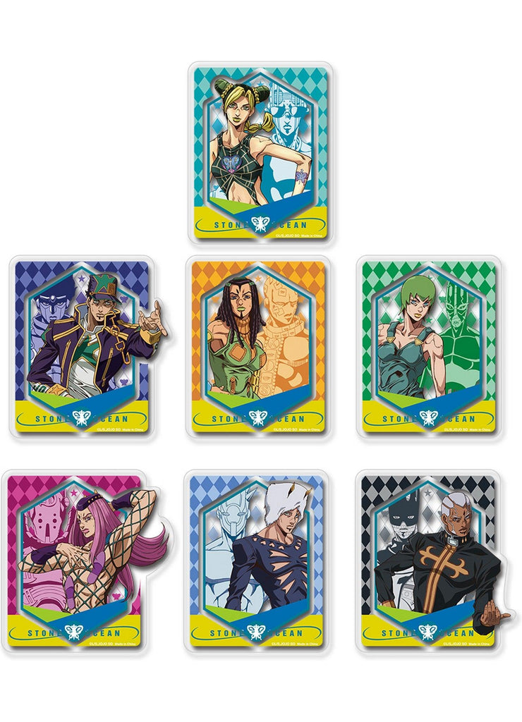 Jojo's S5 Stone Ocean - Group Character With Stand Version Transparent Sticker Set