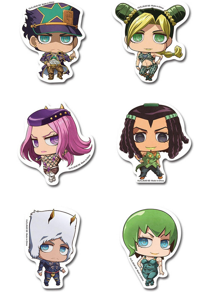 Jojo's S5 Stone Ocean - SD Character Group Die-Cut Sticker