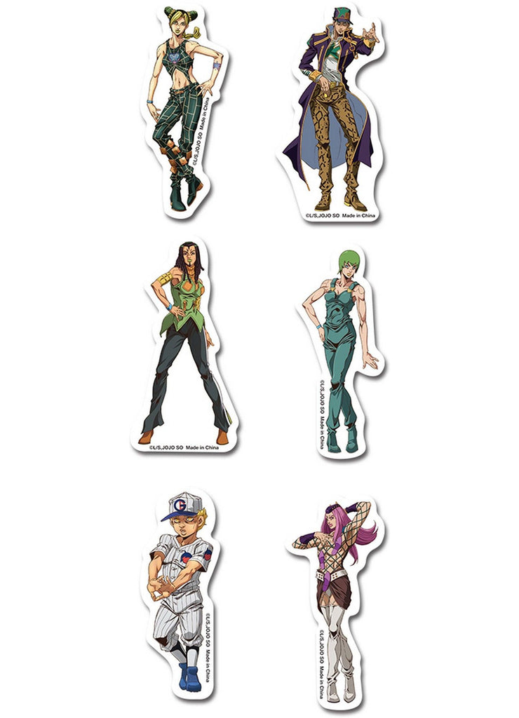 Jojo's S5 Stone Ocean - Character Group Die-Cut Sticker