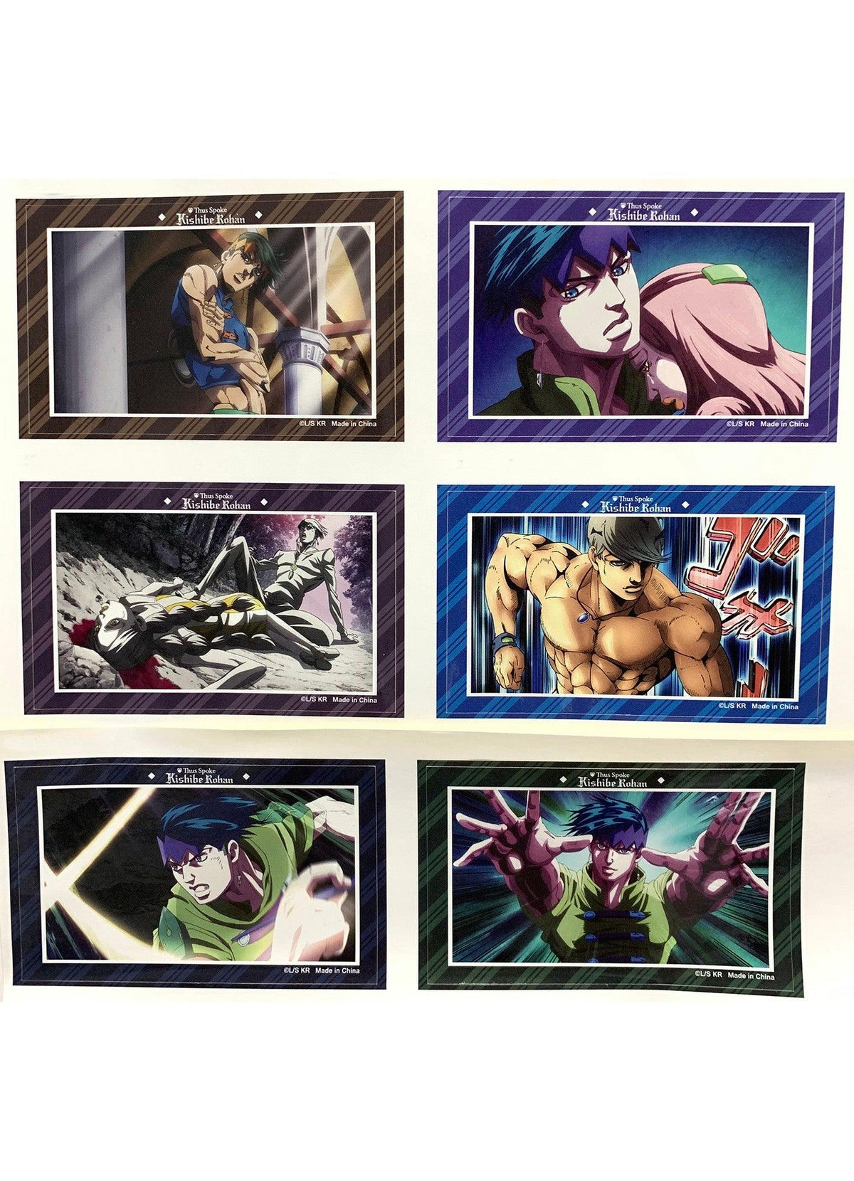 Jojo Kishibe Rohan - Screenshot #2 Die-Cut Sticker Set