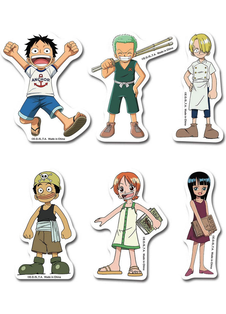 One Piece - Childhood Character Group Die-Cut Sticker