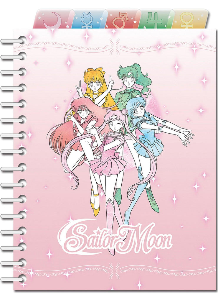 Sailor Moon - Sailor Moon Pink Pastel Group Tab Notebook