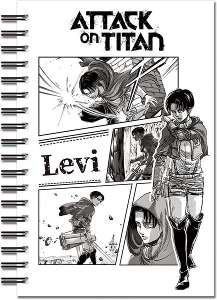 Attack On Titan (Manga) Eren Yeager and Levi Ackerman Notebook