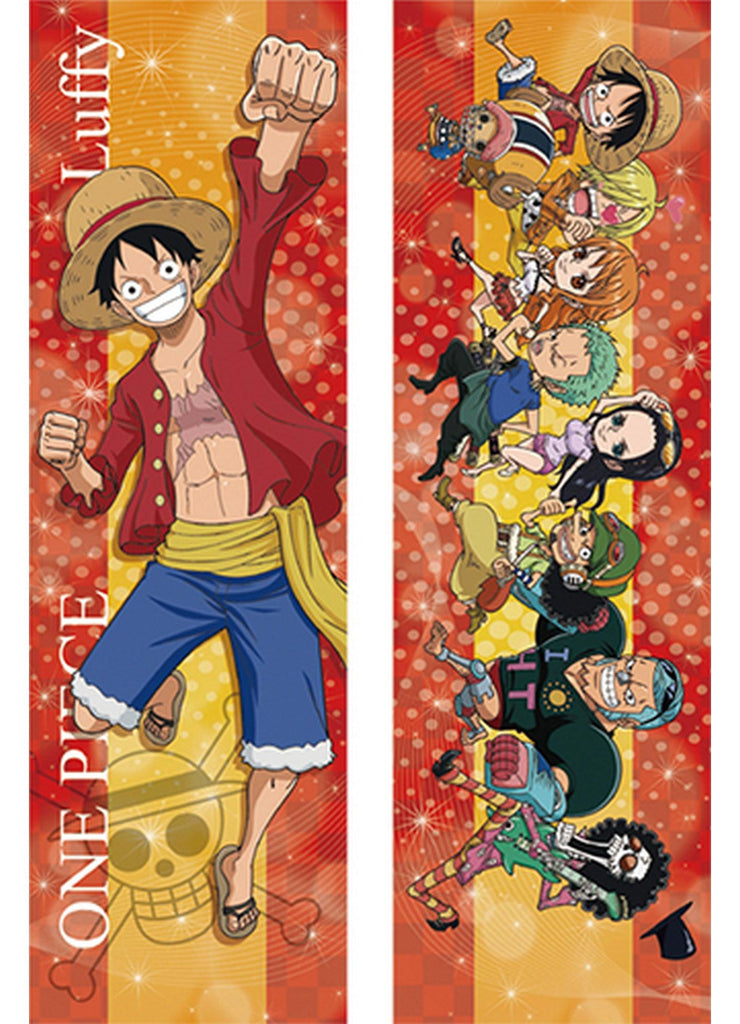 One Piece - Monkey D. Luffy & SD Partners Body Pillow Case 13.3"W x 43"H