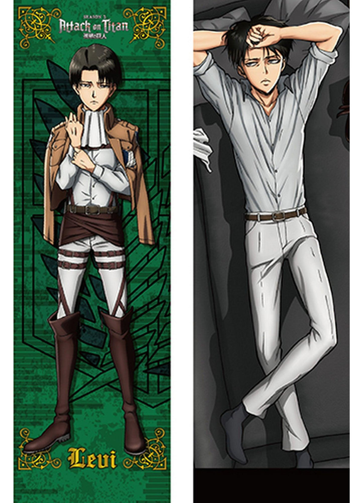 Attack on Titan Season 2 - Levi Ackerman Body Pillow Case - Great Eastern Entertainment